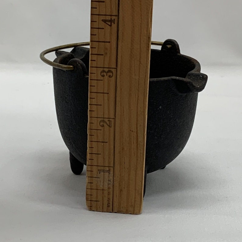 Vintage Cast Iron Bean Pot Mini Cauldron Planter 3 Legged Etsy