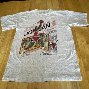 Vintage Chicago Bulls Michael Jordan shirt Salem maat groot enkele steek jaren 90