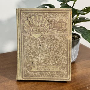 Cyr's Second Reader di Ellen M. Cyr, 1894, libro di testo antico per bambini, Ginn & Co.