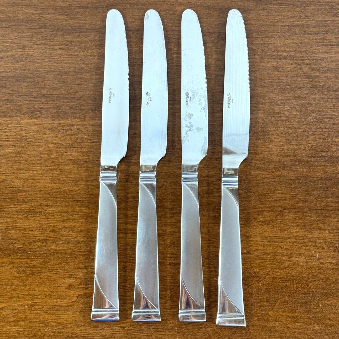 Pfaltzgraff Devon Frost Knives Flatware Stainless Butter Knife