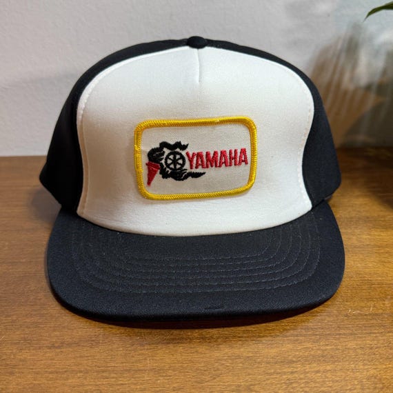 【昭和レトロ】YAMAHA TOWNY 販促キャップ【未使用激レア】 Vintage Yamaha Hat Cap Snap Back Adjustable Foam Size Medium