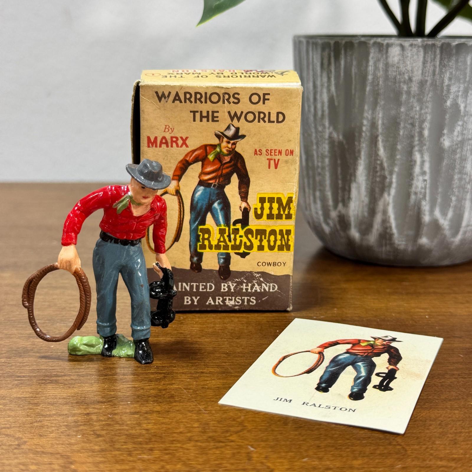 Vintage Marx Warriors of the World Cowboy Jim Ralston Hand Painted
