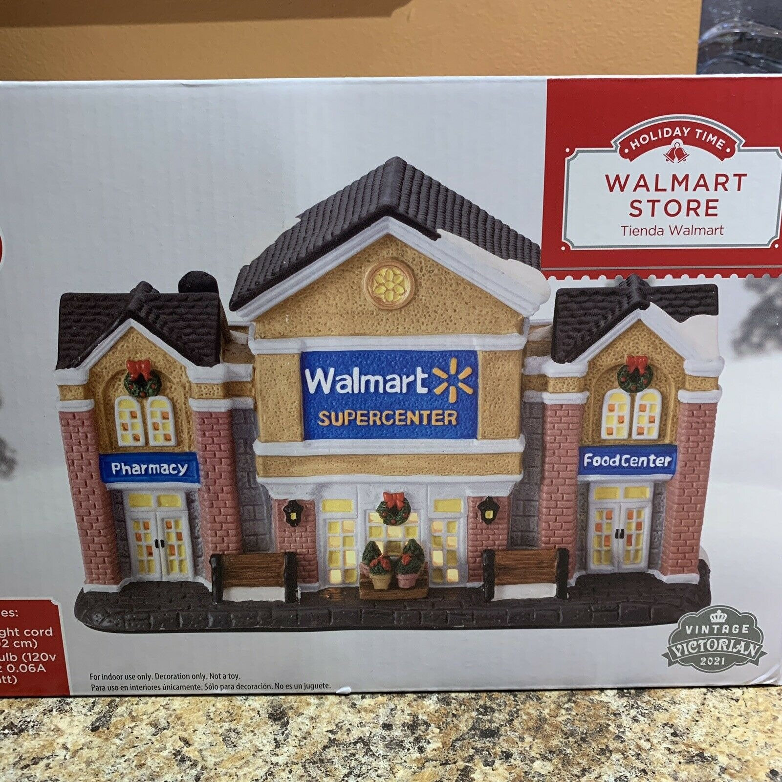 2021 Walmart Supercenter Store Village Light up House Holiday Time