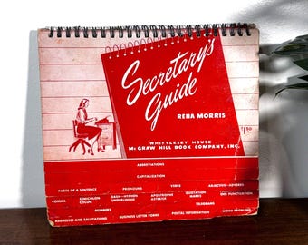 Vintage Original 1947 Secretary's Guide By Rena Morris, McGraw Hill Book Co.