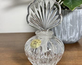 Antique Guerlain Baccarat Perfume Bottle with Guerlain Parquet Box