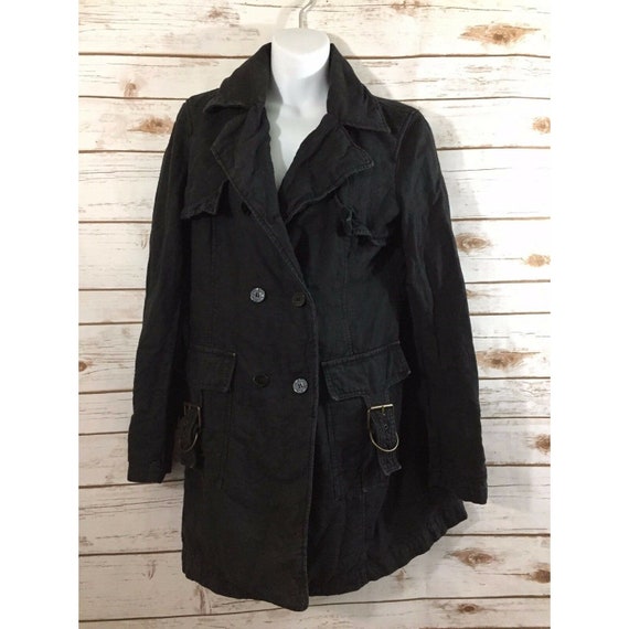 Guess double breasted 2025 military coat