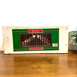 House of LLoyd Christmas Around The World 12 Days of Christmas Centerpiece w Box