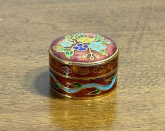 ヴィンテージ インコレイストーン ジュエリーボックス アート 小物入れ