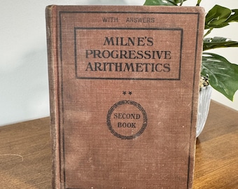 1930s Math Textbook, Modern School Arithmetic Fourth Grade by Otis