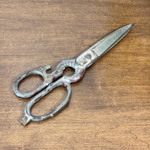 Antyczne nożyczki wielofunkcyjne, otwieracz do butelek, dziadek do orzechów