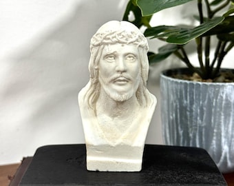 Vintage Jesus Christus Büste Statue Figur Religiöse B & C 1944 4 "