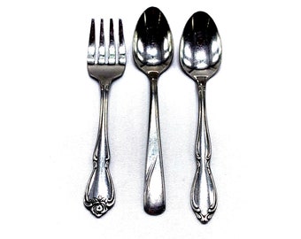 Oneida 1881 Rogers Stainless Steel Flatware Set Spoon Fork Children's Size