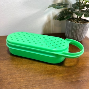 Vintage Tupperware Jadeit Grün Käse Reibe 2 Tasse