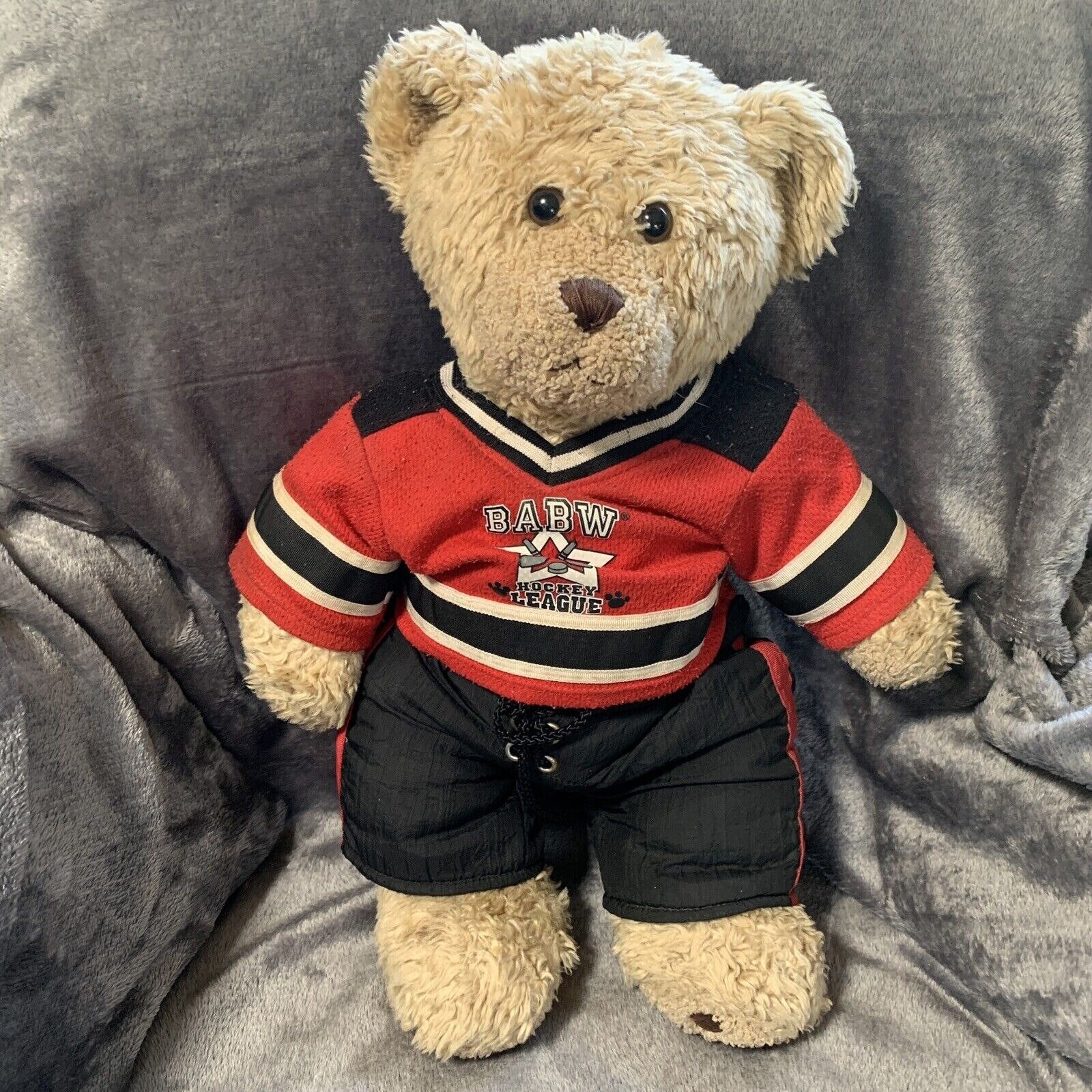 Hockey teddy bear on sale