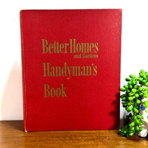 Reliure vintage Better Homes and Gardens Handyman&#39;s Book, 1951, première édition