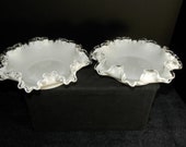 Two Fenton Silvercrest Dishes