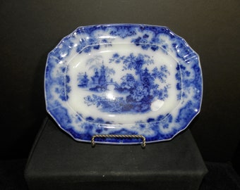 Samual Alcock Sobraon Flow Blue Platter