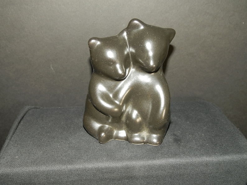 Two Pigeon Forge Black Bear Figurine