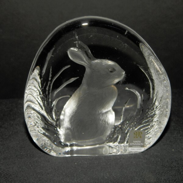 Mats Jonasson Bunny Paperweight