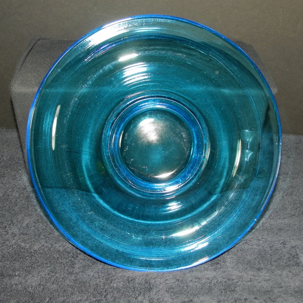 Blue Glass Bowl Etsy