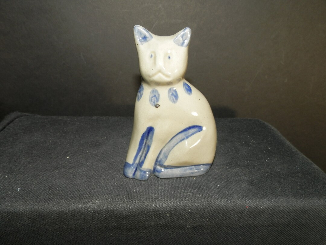 BBP Beaumont Pottery Cat Figurine Etsy
