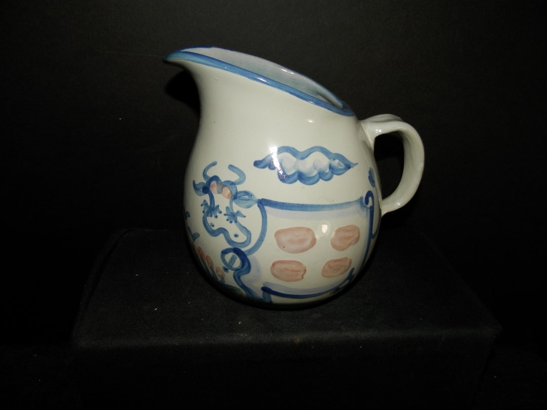 M.A. Hadley Cow Milk Pitcher Etsy