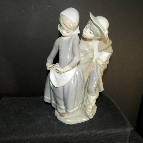 Lladro Boy Girl Figurine