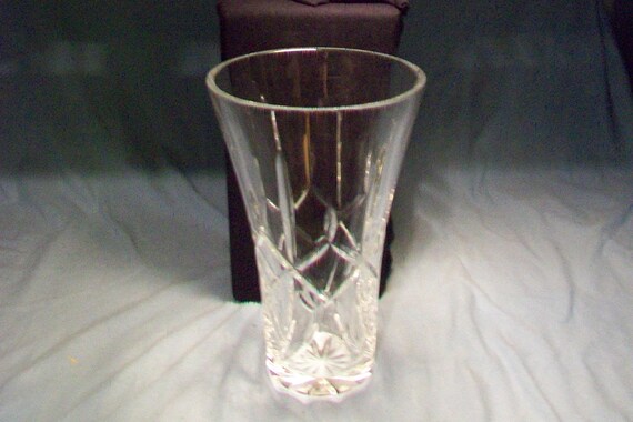 Large Royal Doulton Crystal Vase Etsy