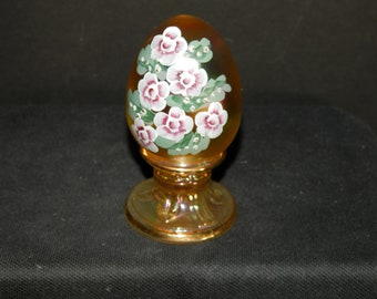 Fenton Hand Painted Butterfly  Egg Numbered Limited Edition