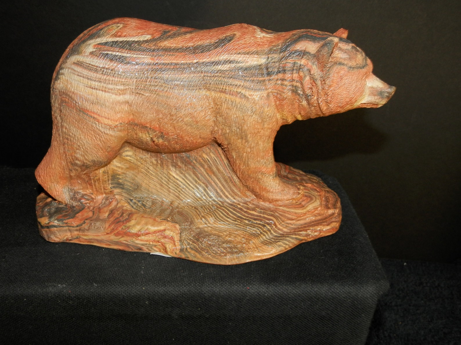 Native American Large Bear Pottery Figurine Artist Kicking Etsy Ireland