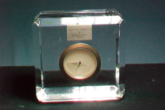Waterford Crystal Jasper Conran Clock Original Tag Etsy