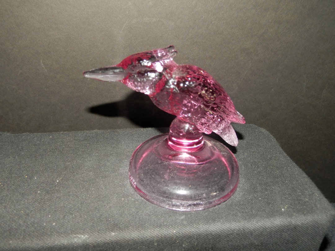 HCA Lavender Ice Kingfisher Bird Marked Etsy