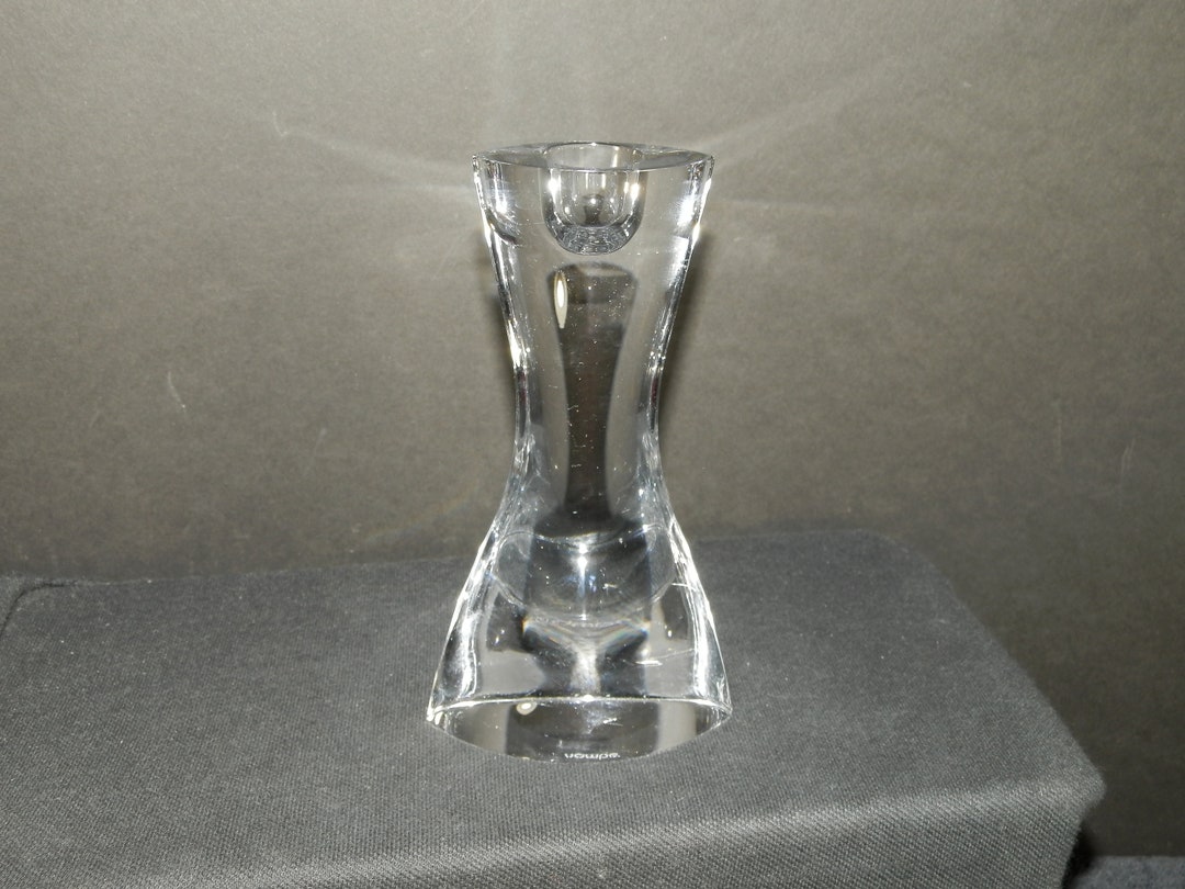 Nambe Crystal Tall Candle Holder Etsy