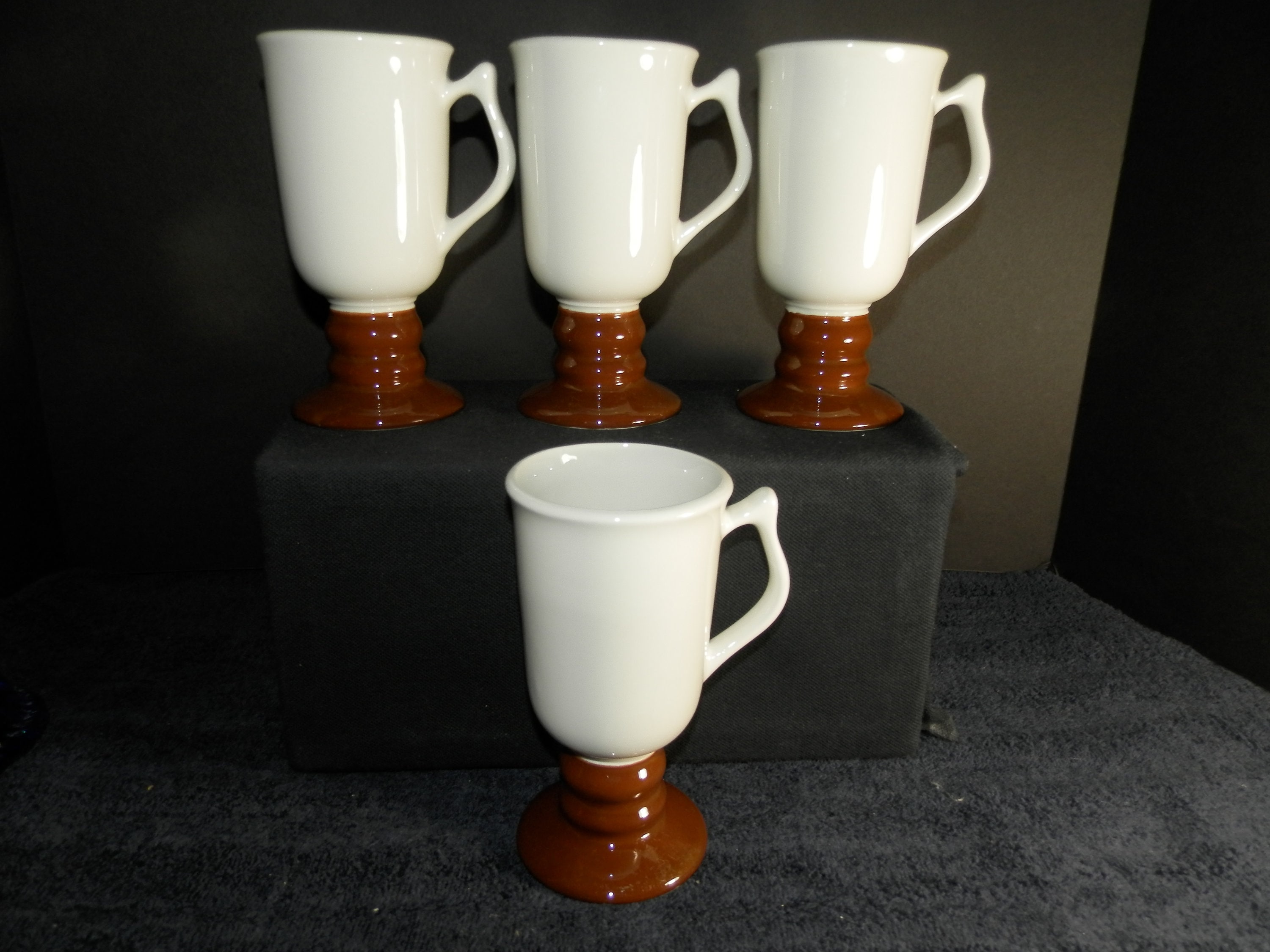 4 Hall Pottery Irish Coffee Mugs Auction