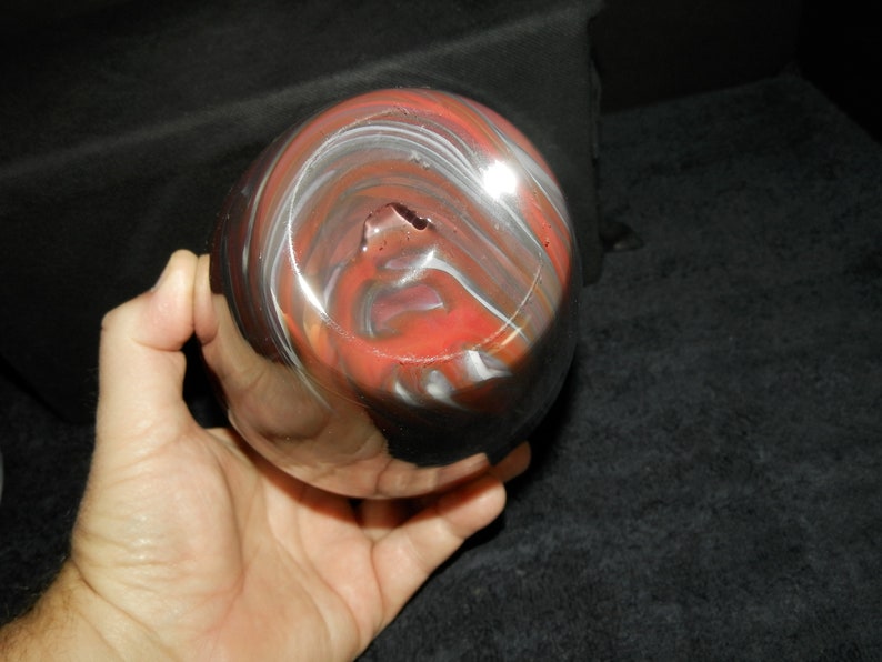 Brown Swirl Art Glass Vase