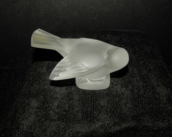 Lalique gefrostete Spatz Figur