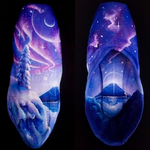 Winter Frost - Hand Painted Decorated Pointe Shoe