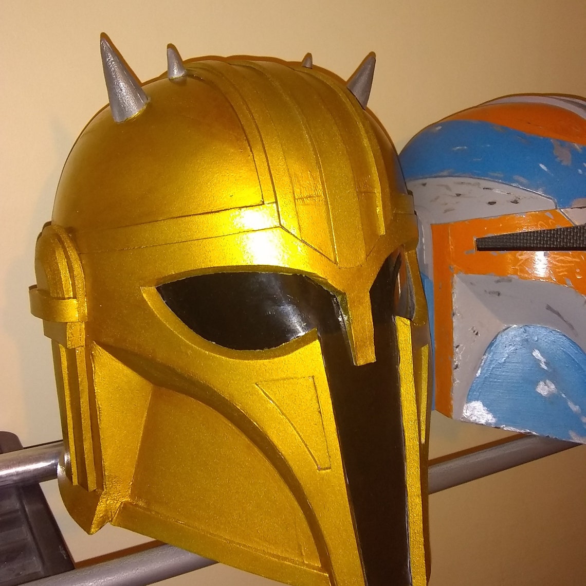 Star Wars Custom Built Mandalorian Armorer Eva Foam Helmet Etsy