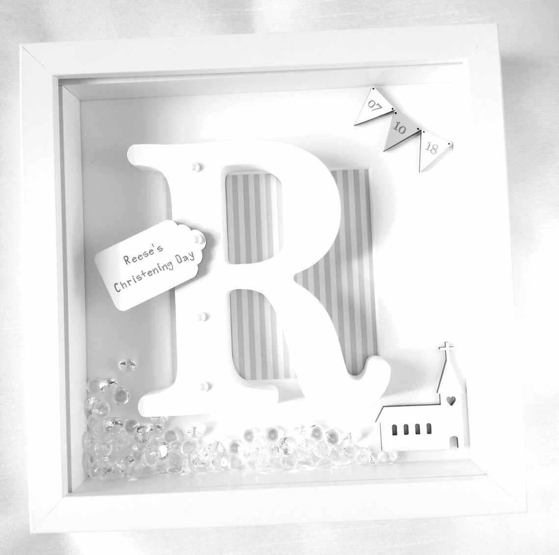 Christening Frame Christening Gift Babys Christening Etsy UK
