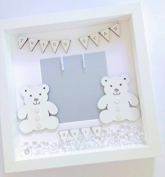 Twins Scan Photo Frame Twin New Baby Image 0