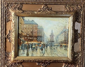 London Framed Oil Painting