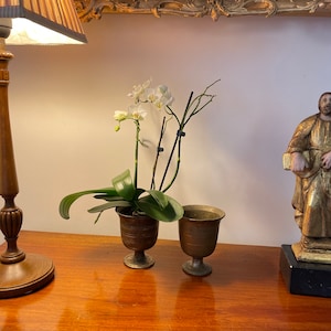Couple of old bronze vases