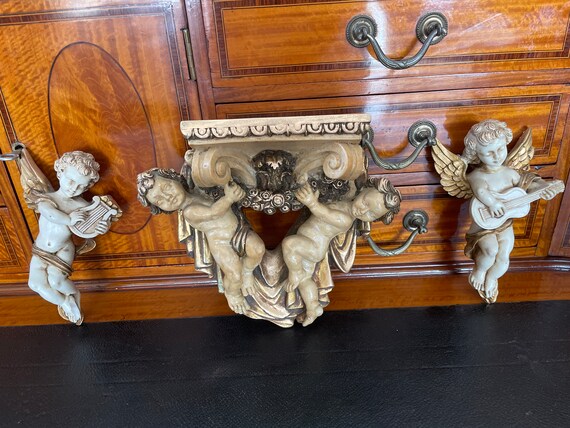 Sungmor Étagère murale vintage en fonte avec anges