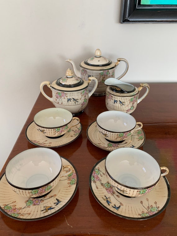 Tea Set Suzuki Company, Japanese Porcelain. Japan. 1958s. Vintage