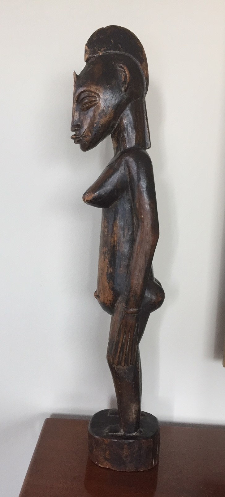 Ancient African Wooden Sculpture. Wooden Doll. Home Decor