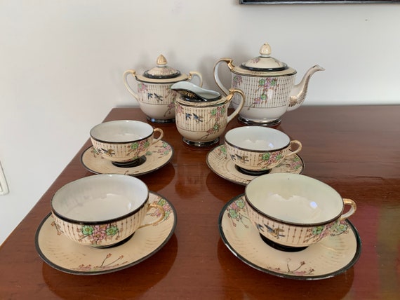 Tea Set Suzuki Company, Japanese Porcelain. Japan. 1958s. Vintage