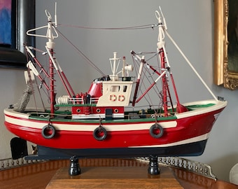 Model tuna fishing boat. Spain