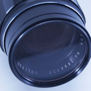 Vintage Soligor 135mm F / 2.8 TeleAuto Camera Lens Made in Japan With Caps afbeelding 7