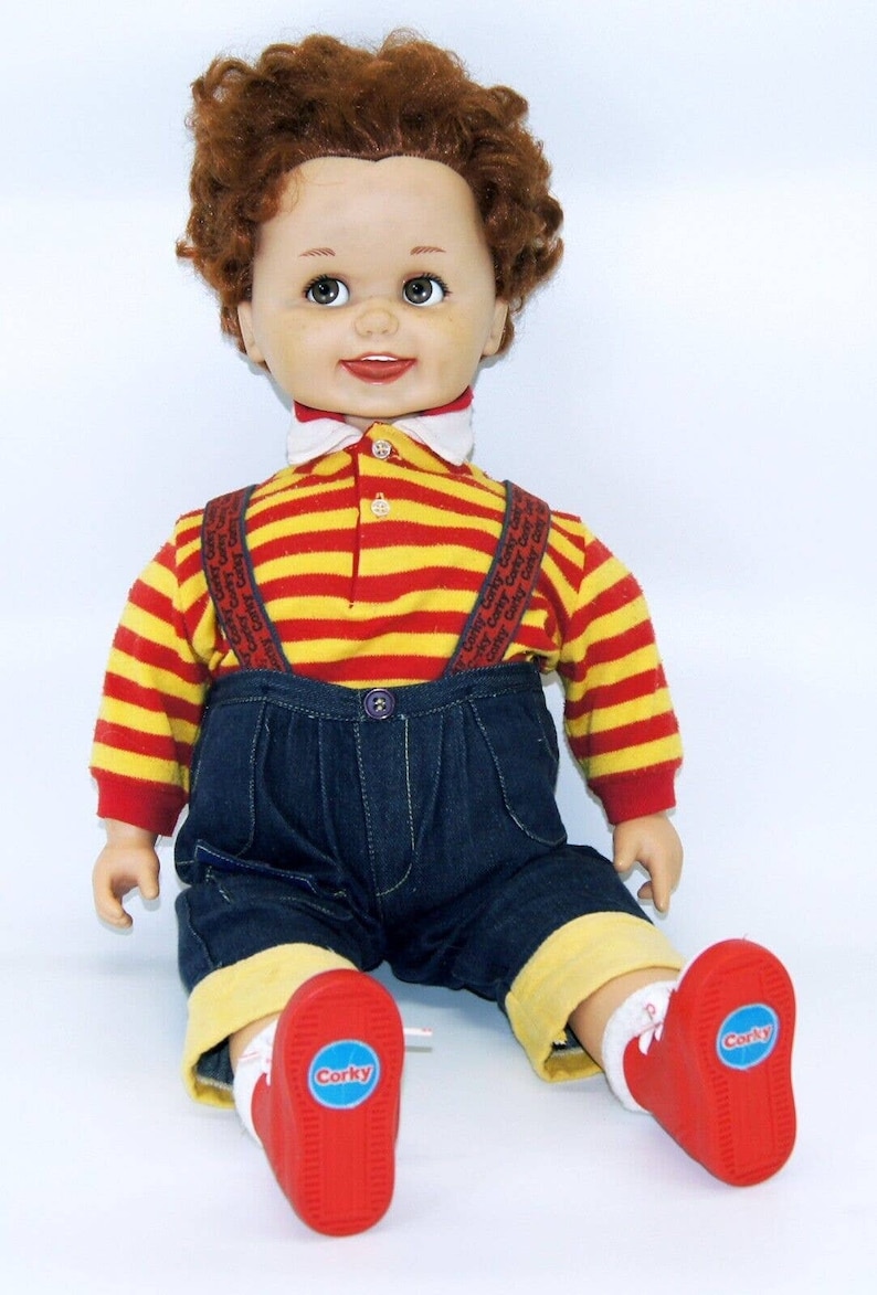 Vintage Corky 1986 Playmates Talking Doll Cassette Tape Player Etsy