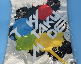 Tokyo Otaku Mode Anime Pouch Silver Multi Color Bag New 16" x 13"